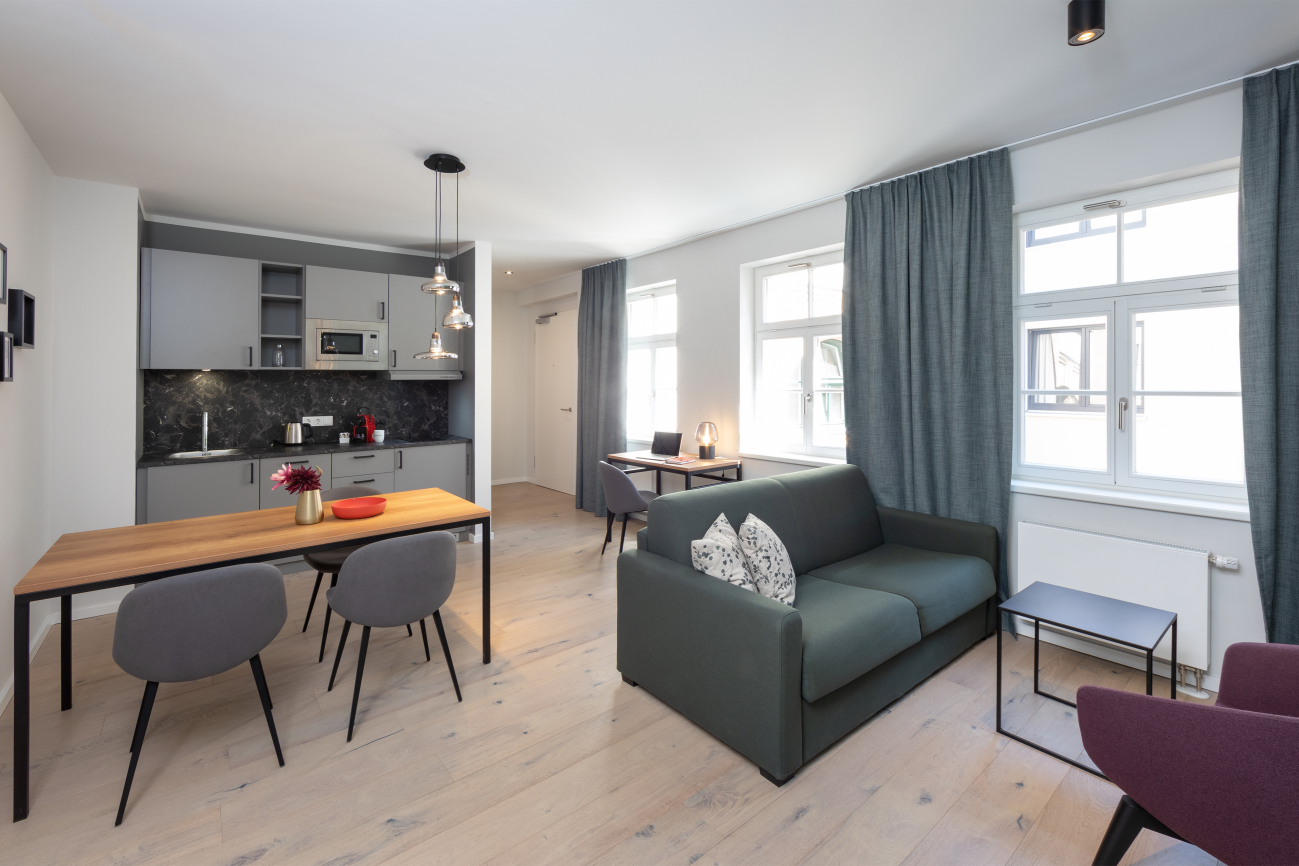 Brera Serviced Apartments Fantastic Living area kairaba alacati beach resort